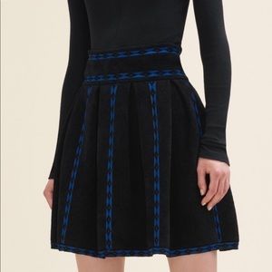 Maje Jerome Jacquard Mini Skirt